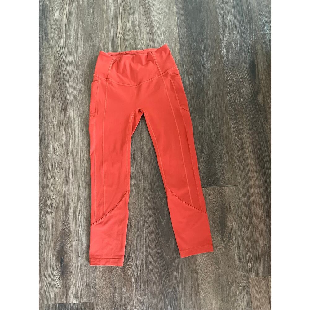 Lululemon All the Right Places Cropped Leggings Cayenne Size 6
